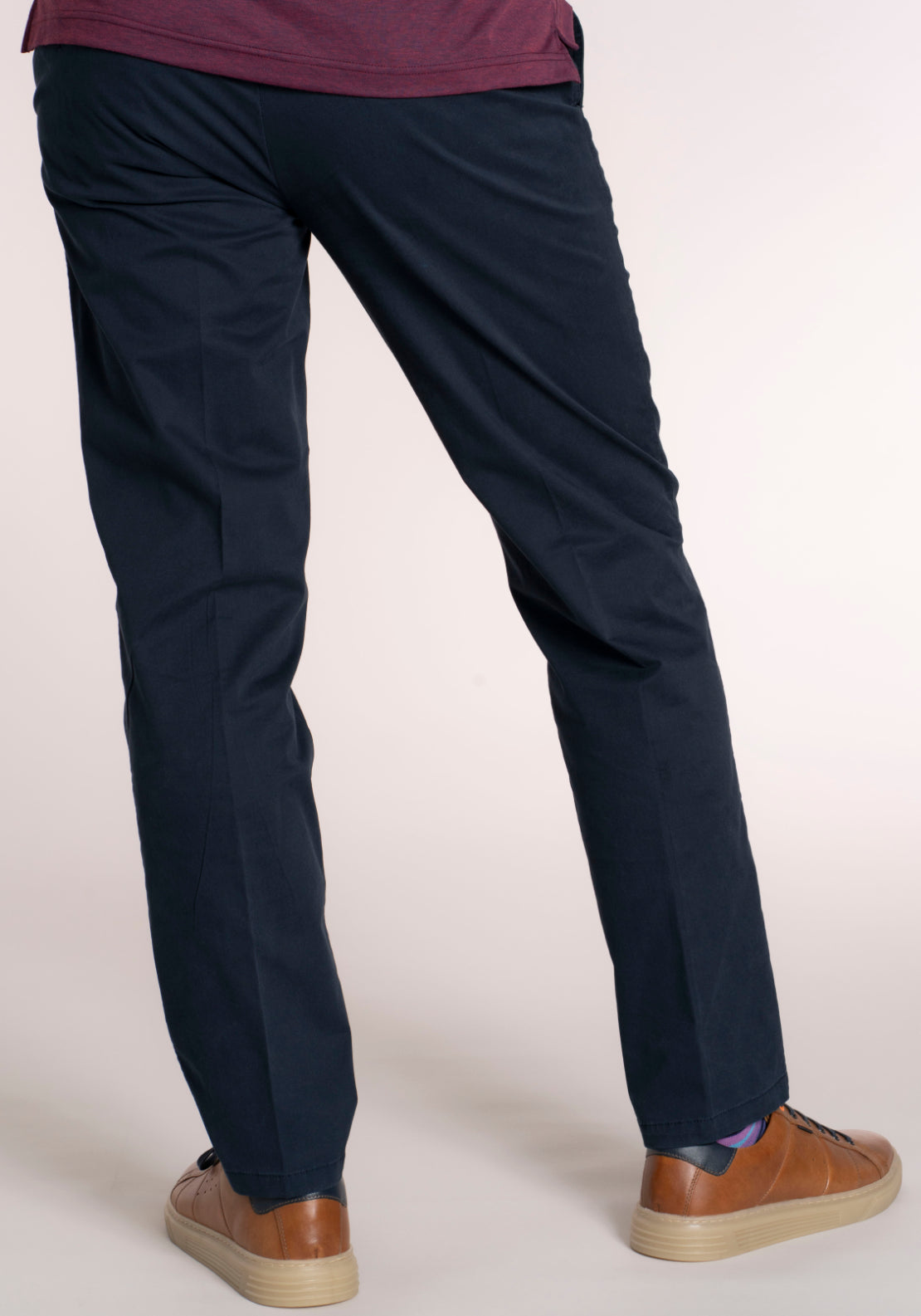 Gurteen Cotton Blend Lonford Chino - Navy 2 Shaws Department Stores