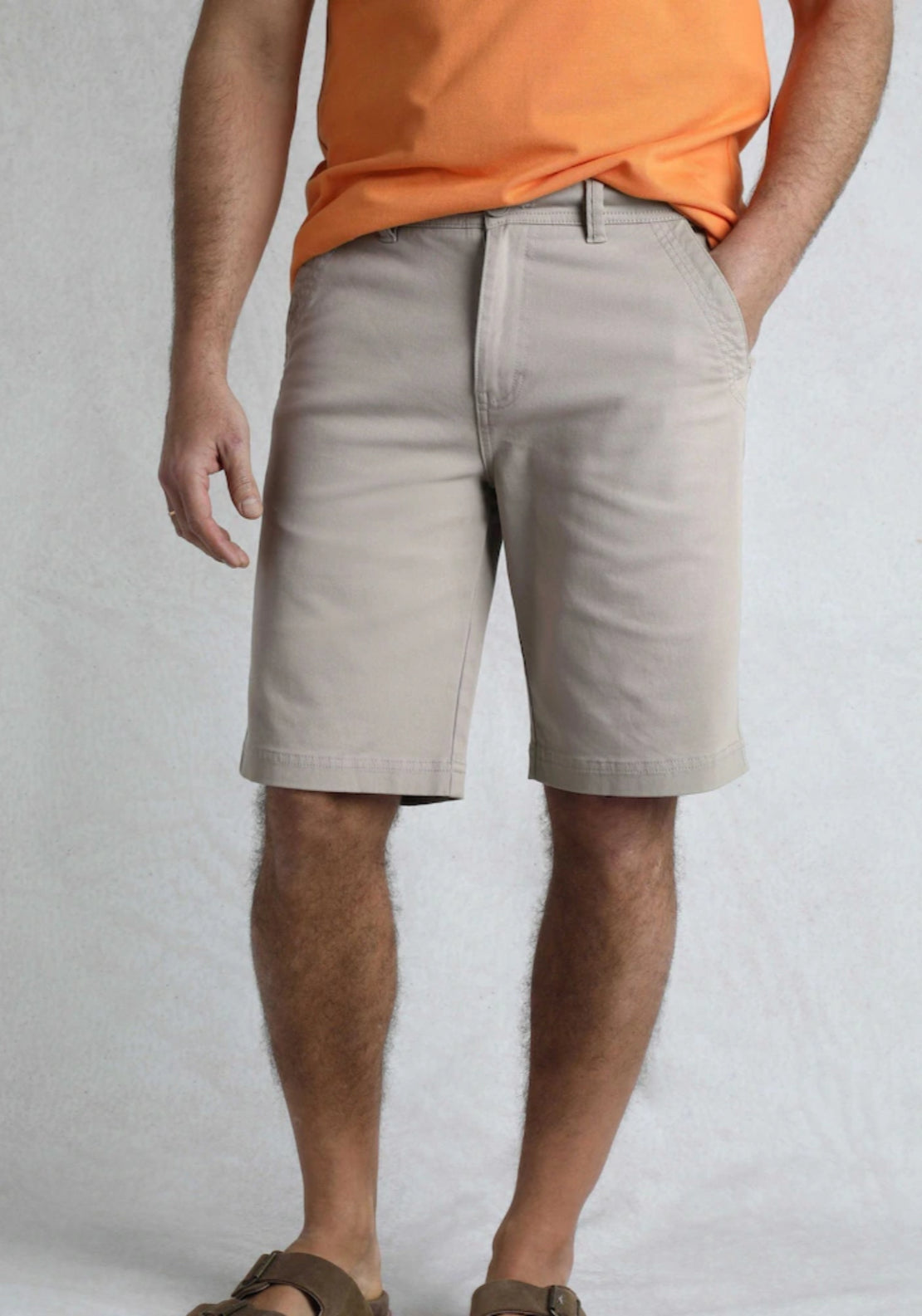 Weird Fish Rayburn Cotton Flat Front Shorts - Flintstone 1 Shaws Department Stores