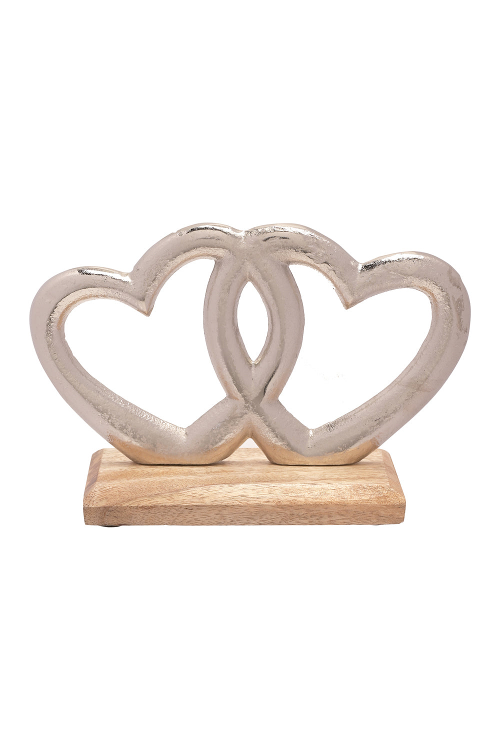 The Home Collection Double Metal Heart &amp; Wood Ornament 2 Shaws Department Stores