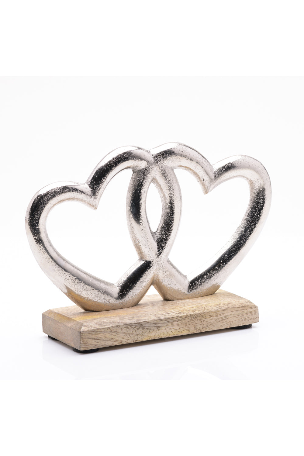 The Home Collection Double Metal Heart &amp; Wood Ornament 3 Shaws Department Stores