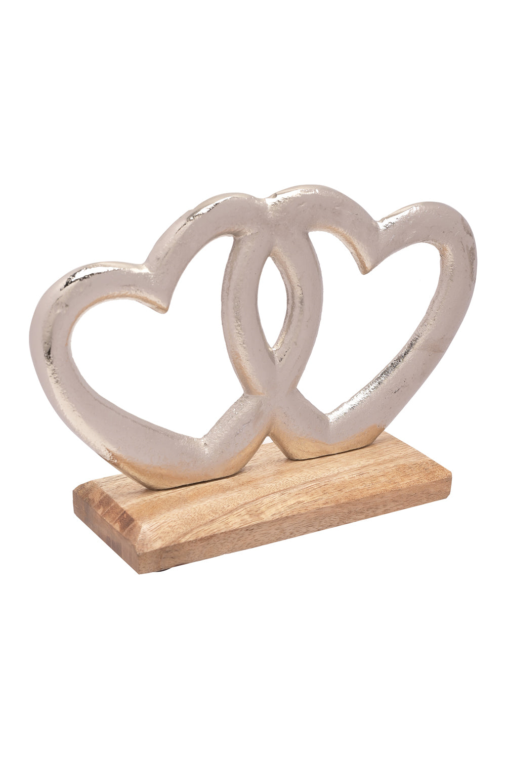 The Home Collection Double Metal Heart &amp; Wood Ornament 1 Shaws Department Stores