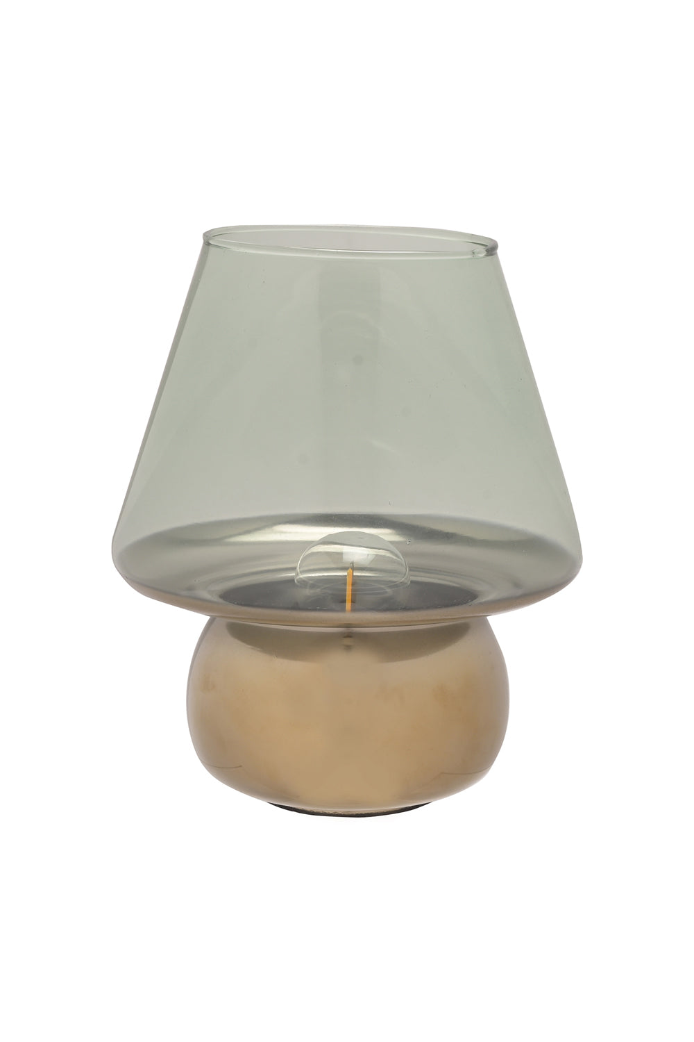 The Home Collection Hestia Green &amp; Gold LED Lamp 20.5cm 2 Shaws Department Stores