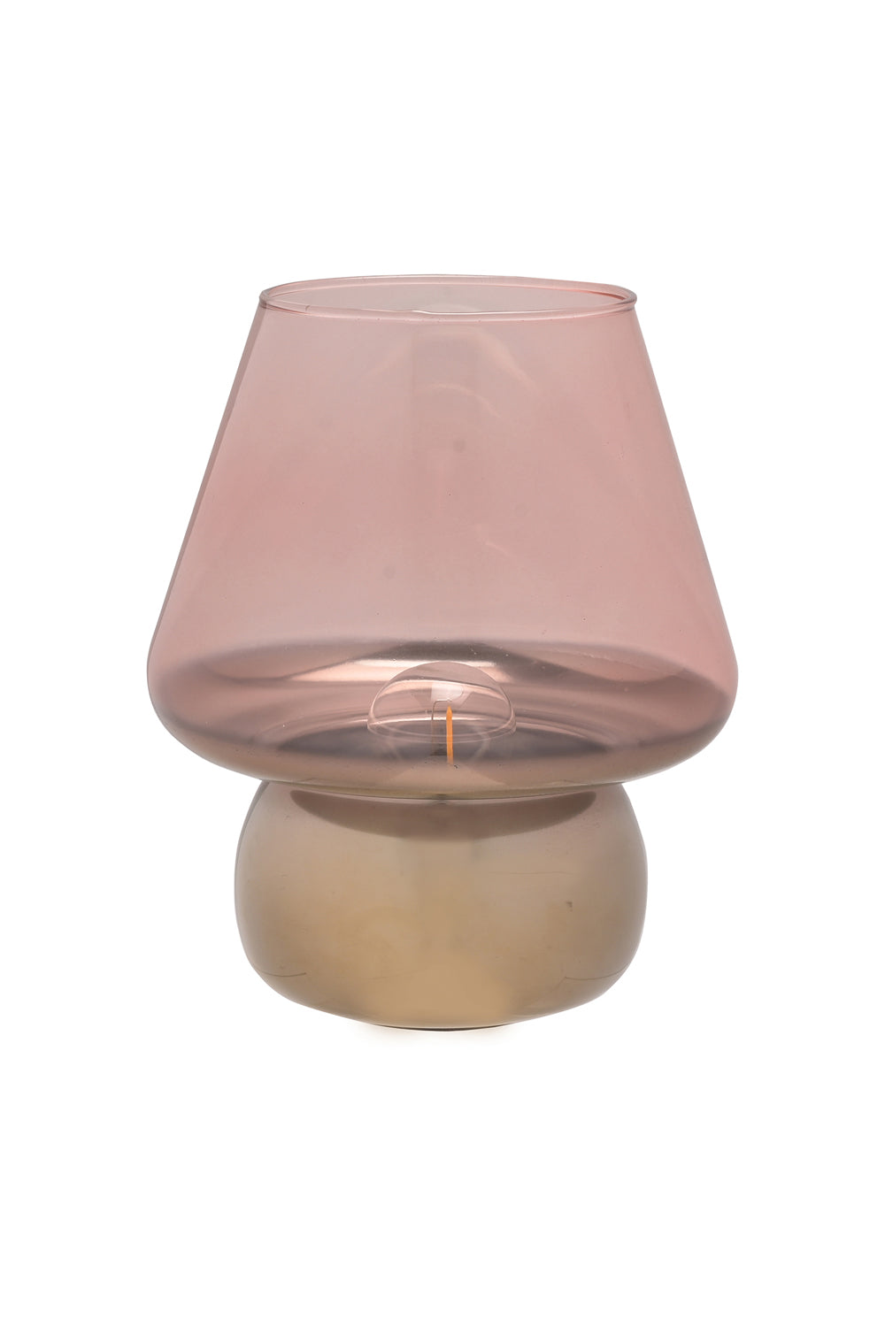 The Home Collection Hestia Pink &amp; Gold Glass LED Light 20.5 cm 2 Shaws Department Stores
