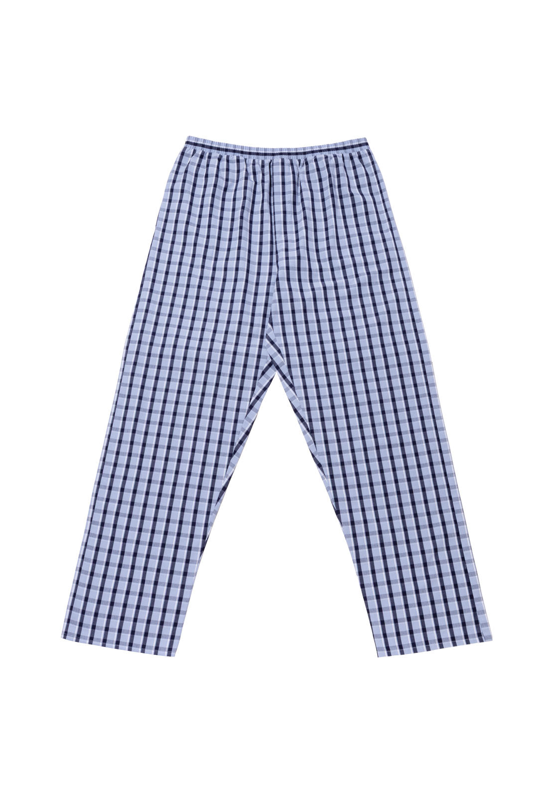 Hj Hall Pure Cotton Pyjamas, Long Sleeve Top and Long Pants - Blue 3 Shaws Department Stores