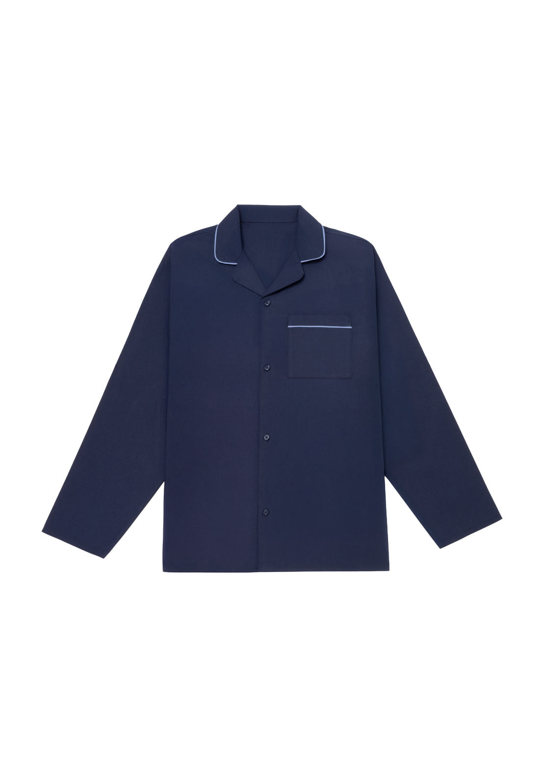 Hj Hall Pure Cotton Pyjamas, Long Sleeve Top and Long Pants - Blue 2 Shaws Department Stores