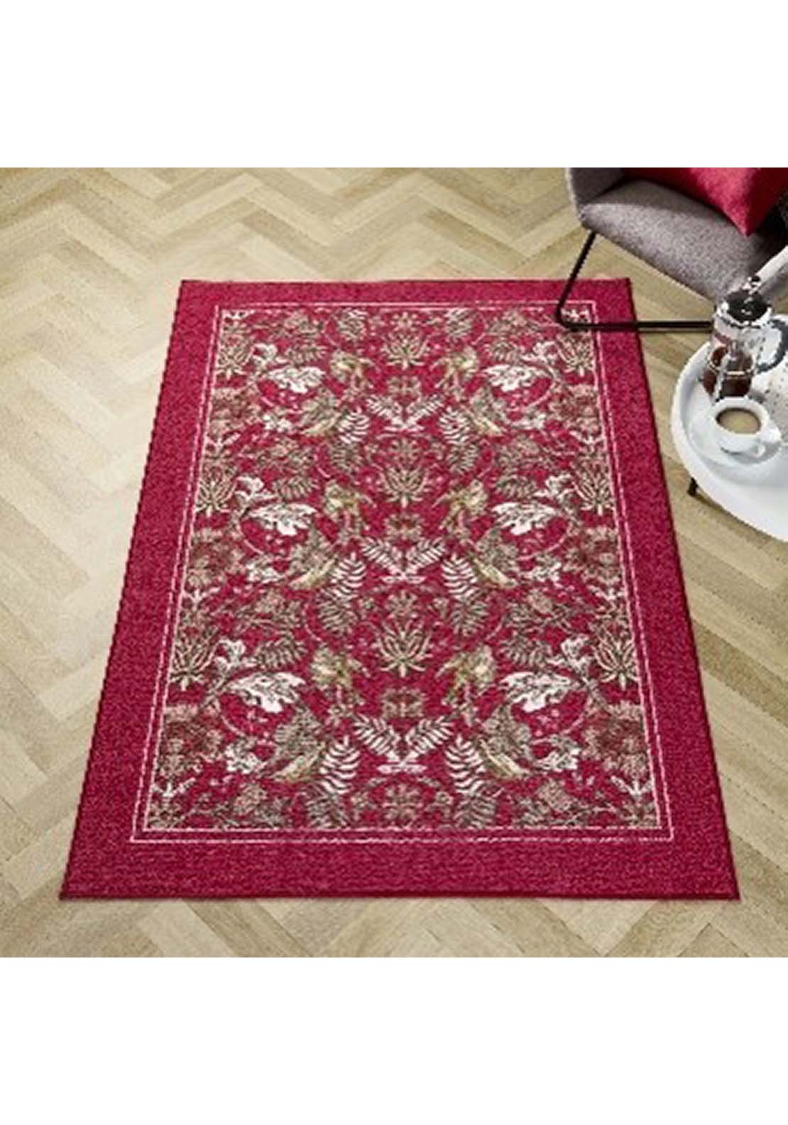 The Home Collection Botanical Rug - Red 1 Shaws Department Stores