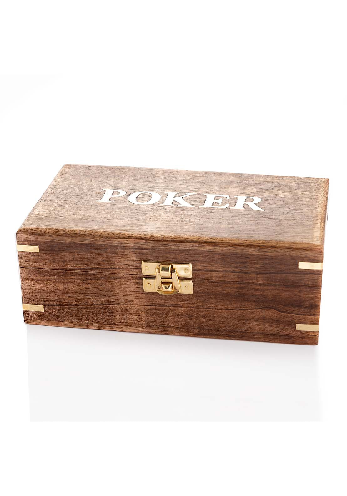 Harvey Makin Wooden Poker Set 2 Shaws Department Stores