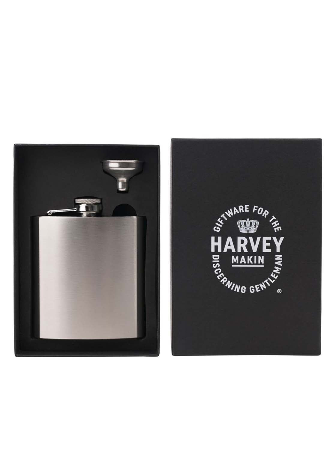 Harvey Makin Hip Flask - 6Oz Matt Stainless Steel 1 Shaws Department Stores