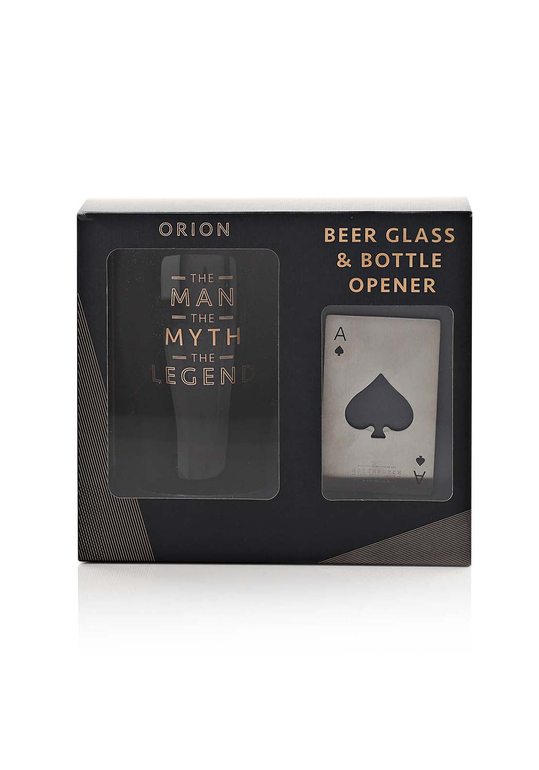 Celebrations Hotchpotch Orion Beer Glass - The Man The Myth The Legend 1 Shaws Department Stores