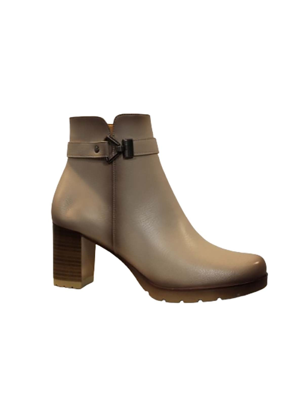 Susst Hudson24 Heeled Boot - Beige 1 Shaws Department Stores