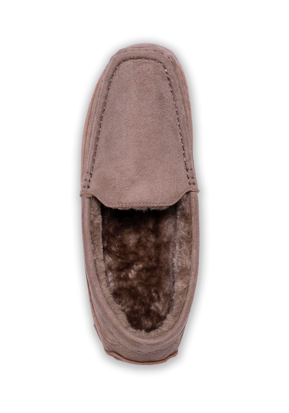 Ella Mans Slip On Moccassin - Taupe 3 Shaws Department Stores