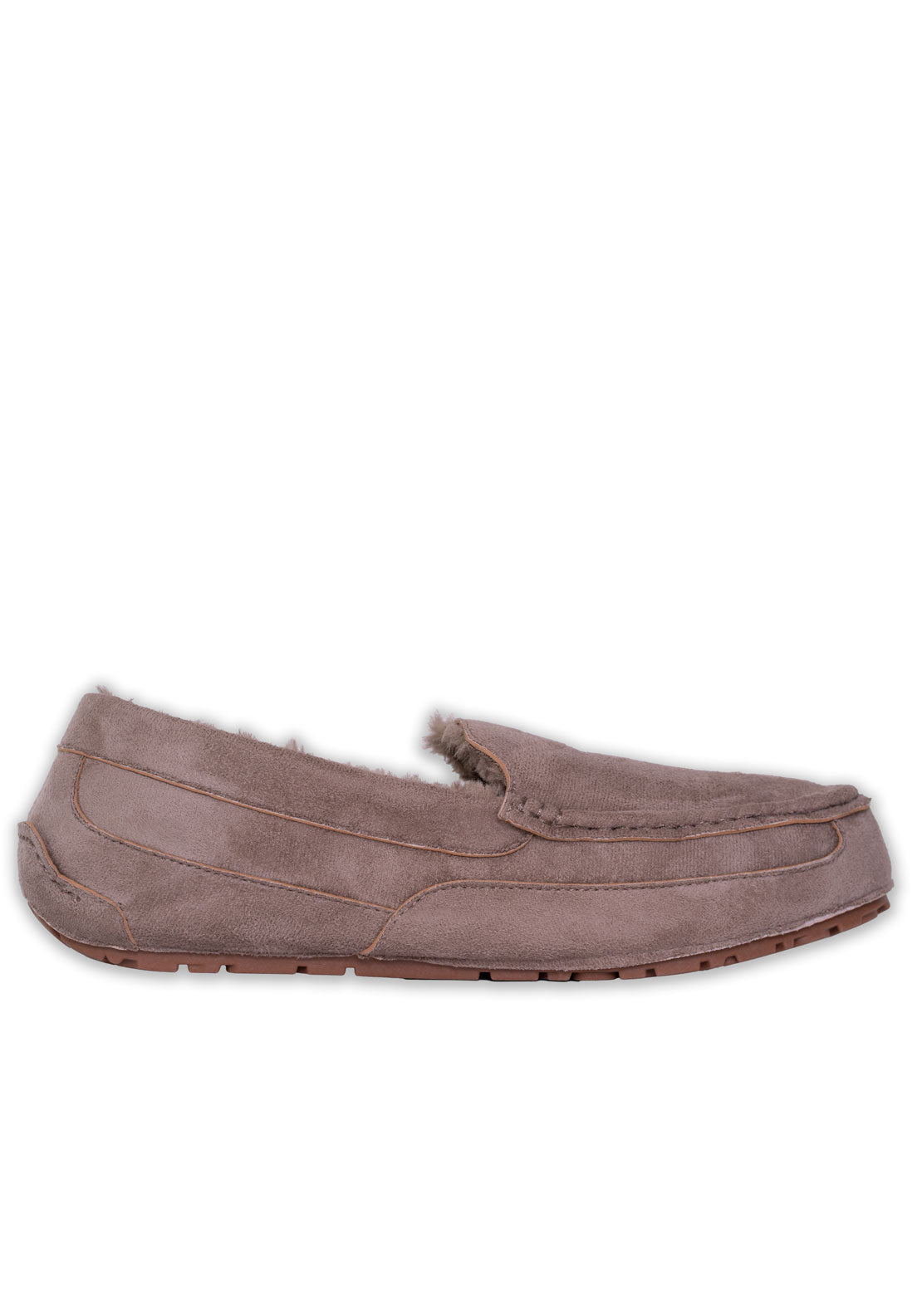 Ella Mans Slip On Moccassin - Taupe 1 Shaws Department Stores