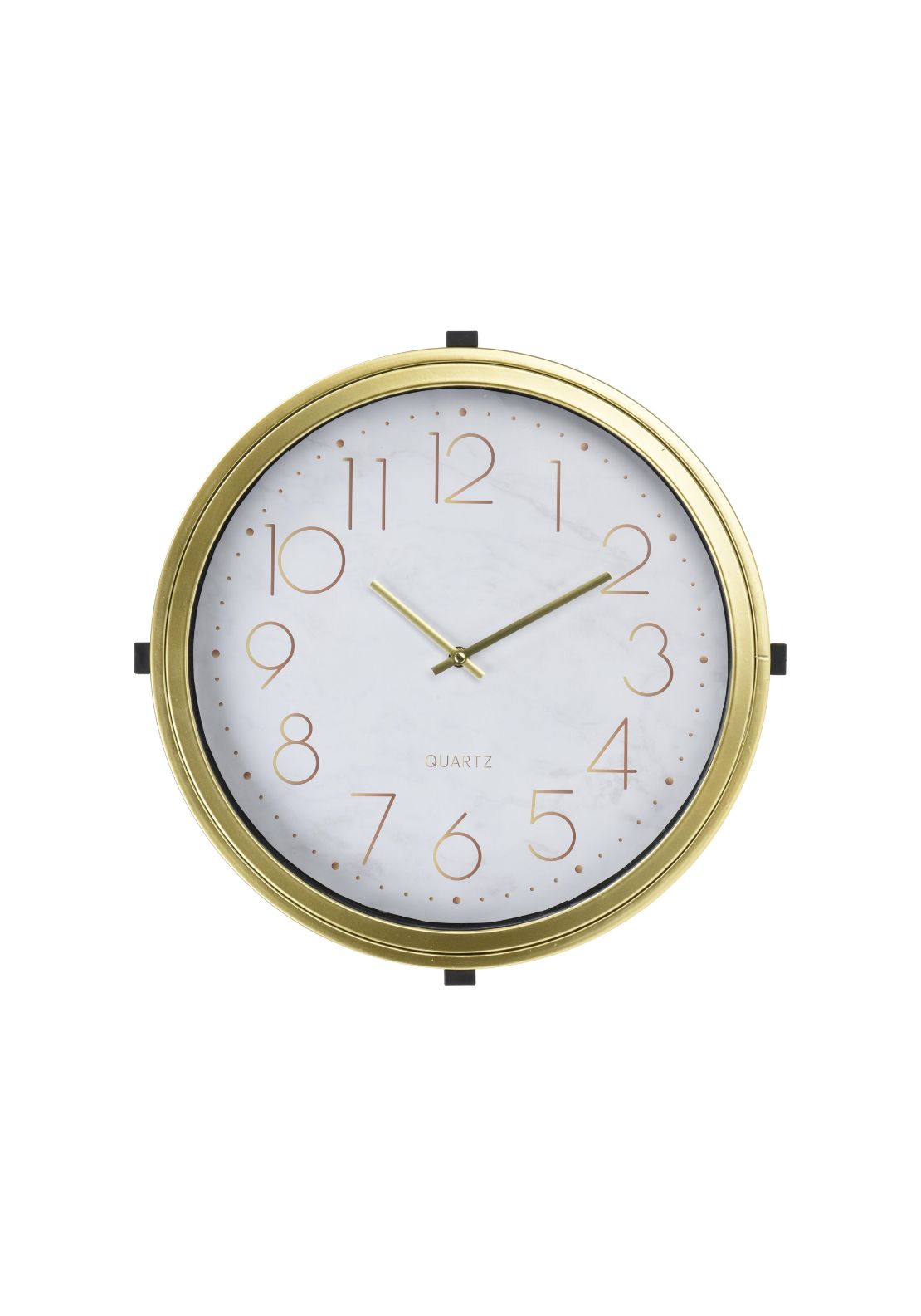 The Home Collection Clock Design Side Table - Gold 2 Shaws Department Stores