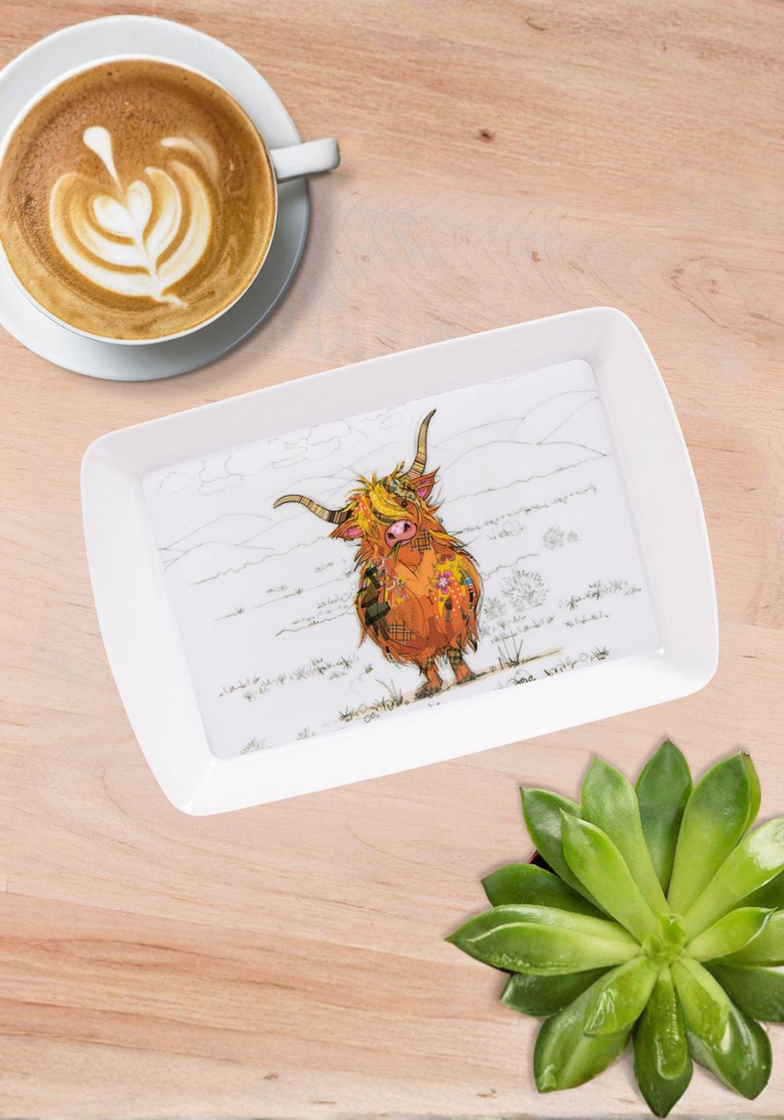 The Home Collection Hamish Highland Cow Tray 1 Shaws Department Stores