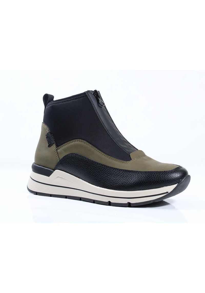 Zip Front Trainer Boots Green – Shaws