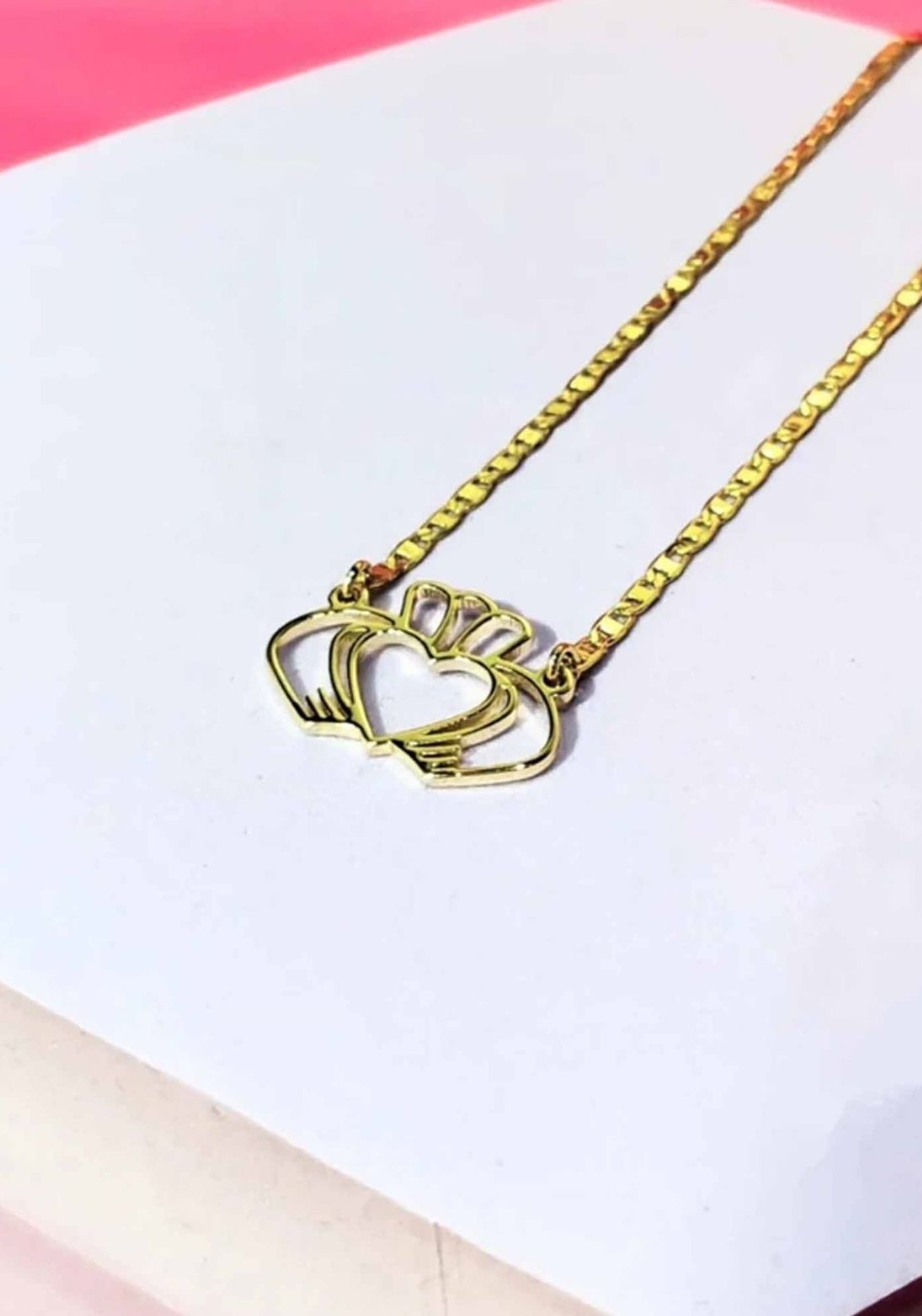 Don’t Kill My Vibe Have My Heart Claddagh Necklace - Gold 1 Shaws Department Stores