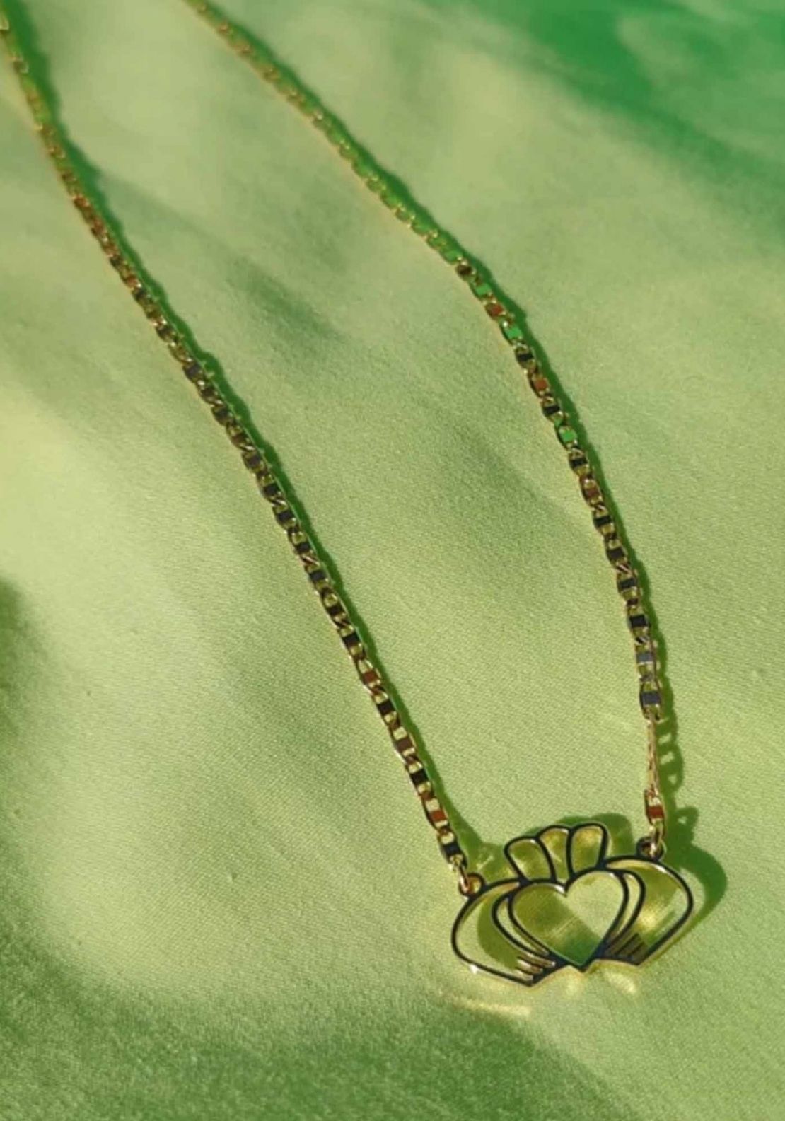 Don’t Kill My Vibe Have My Heart Claddagh Necklace - Gold 2 Shaws Department Stores