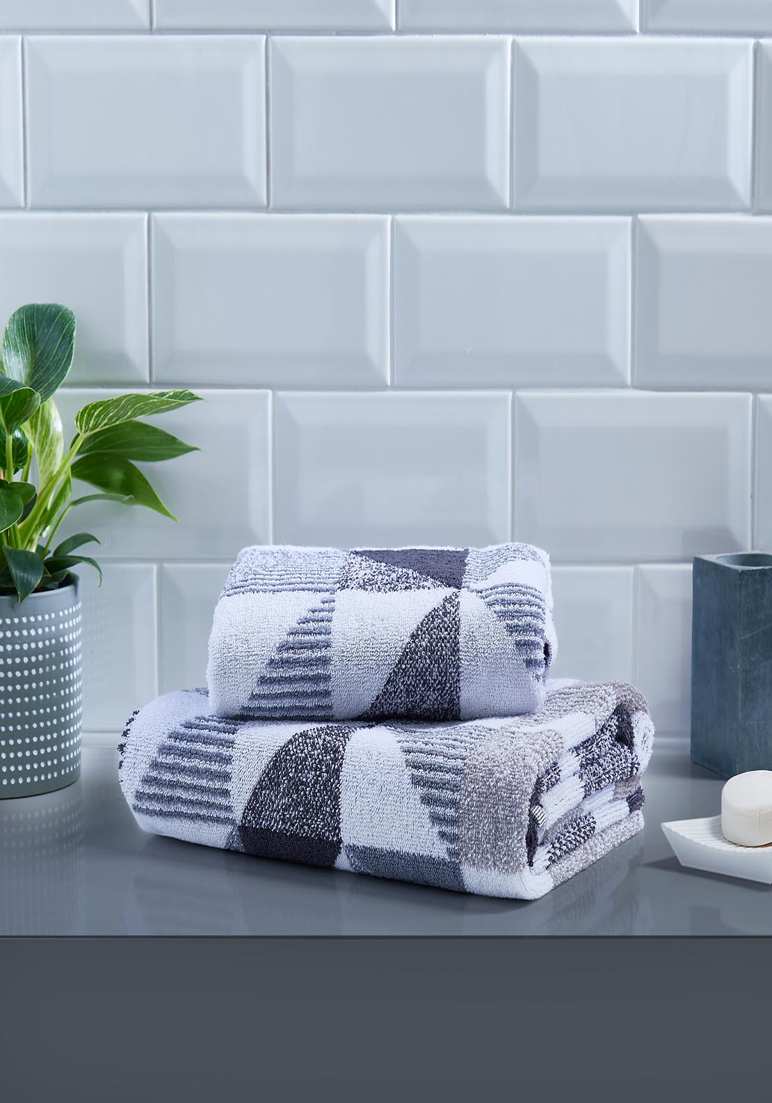 The Home Collection Hendra Hand Towel - Monochrome 1 Shaws Department Stores
