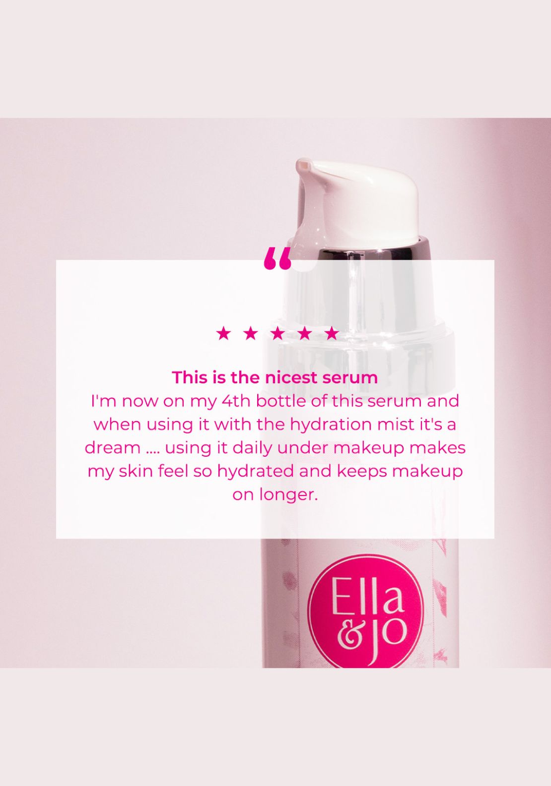 Ella &amp; Jo Hydrating Hyaluronic Serum 3 Shaws Department Stores