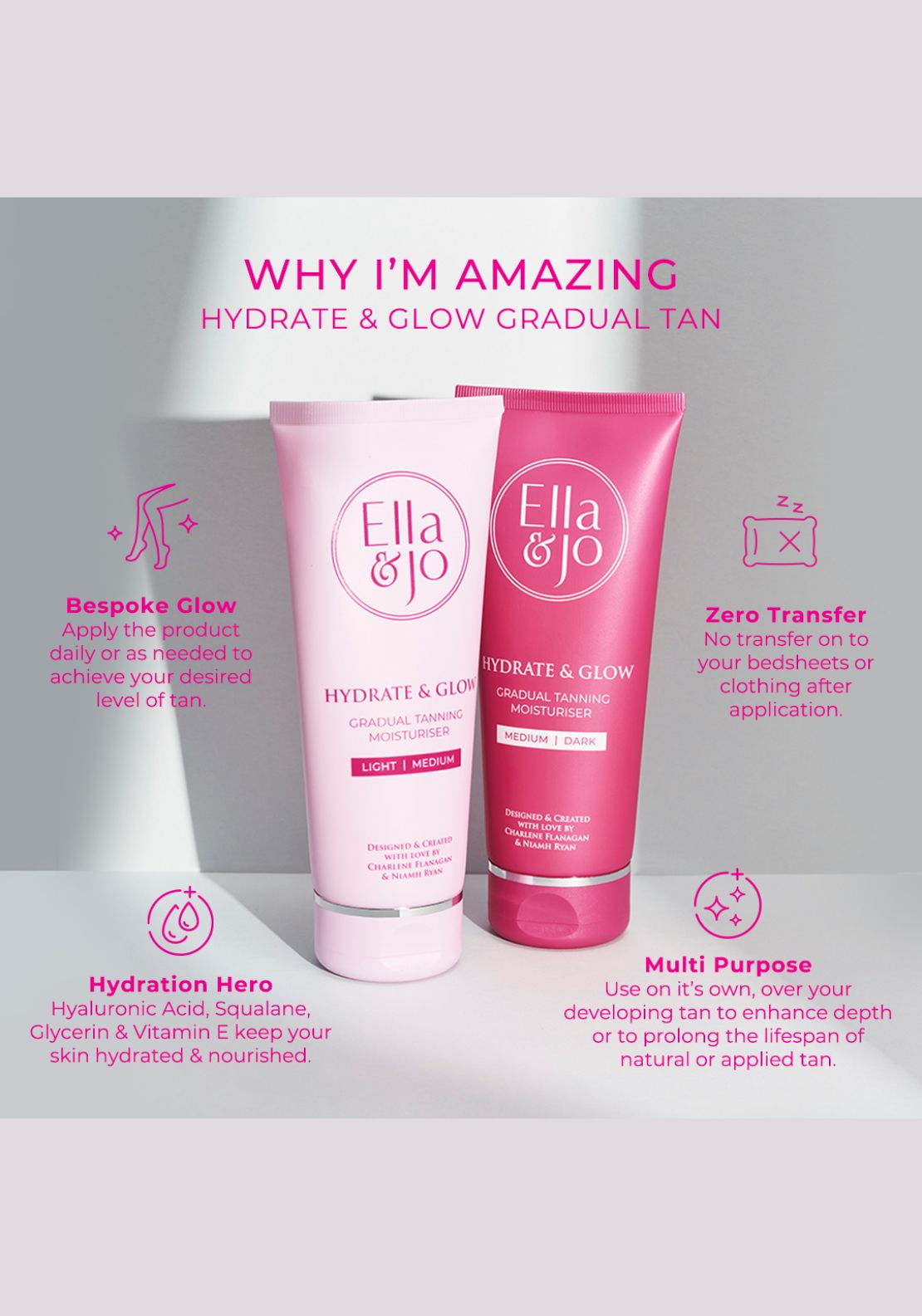 Ella &amp; Jo Hydrate &amp; Glow Gradual Moisturiser 3 Shaws Department Stores