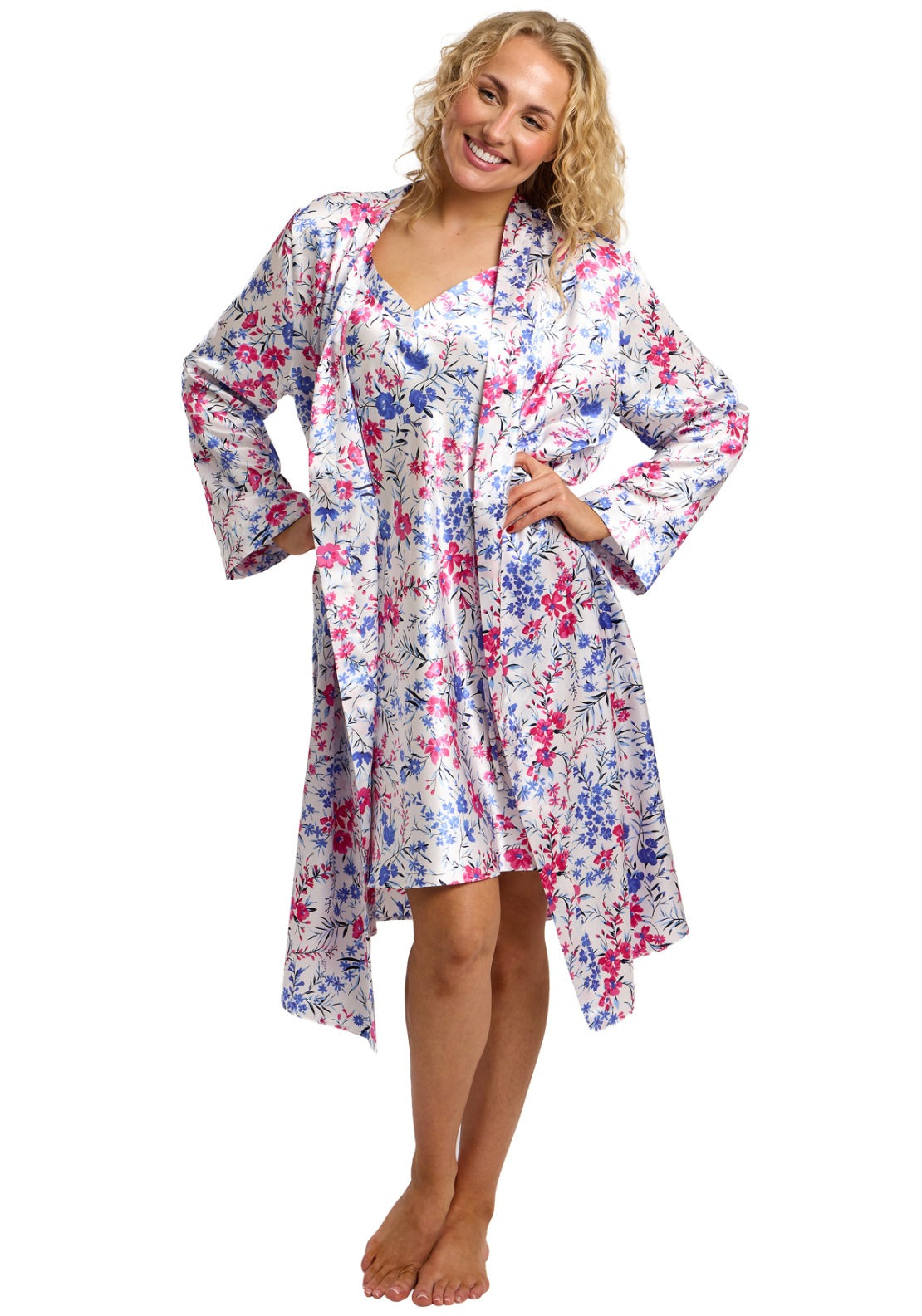 Indigo Sky Vibrant Floral Chemise Nightdress - Multi 4 Shaws Department Stores