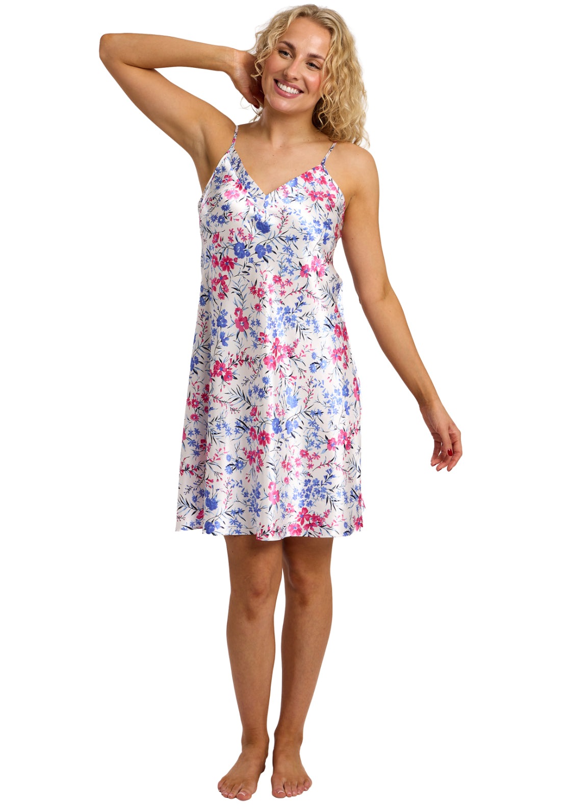 Indigo Sky Vibrant Floral Chemise Nightdress - Multi 3 Shaws Department Stores
