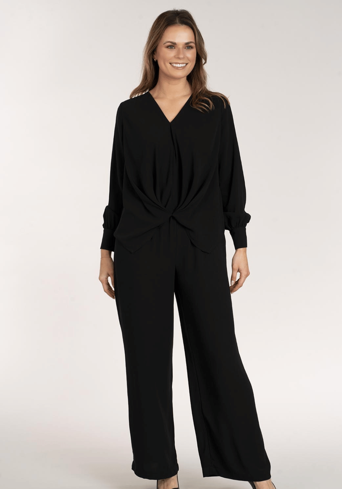 Naoise Wide Trousers - Black 2 Shaws Department Stores