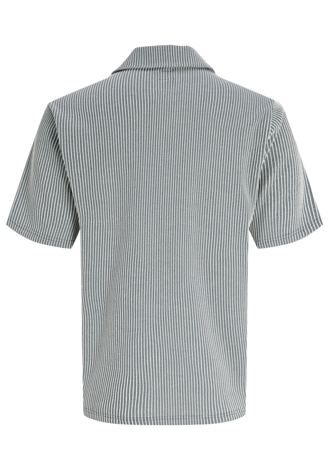 Jack &amp; Jones Short Sleeve Stripe Shirt - Blue 8 Shaws Department Stores