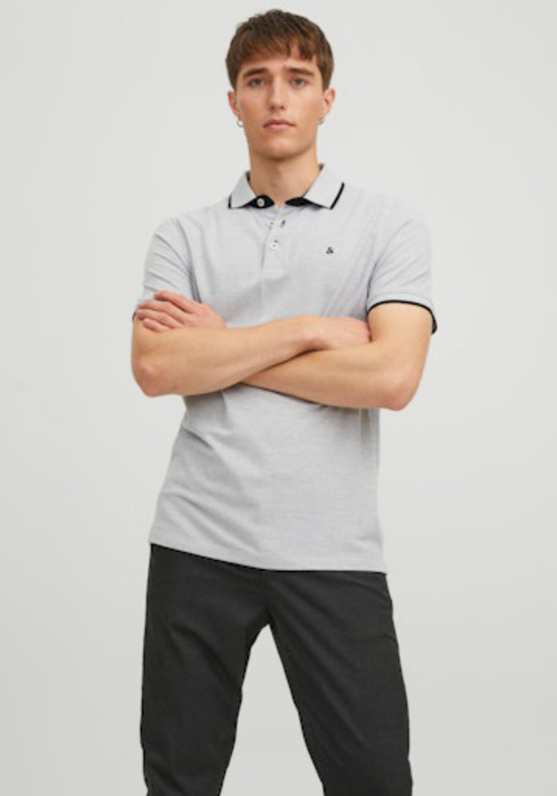 Jack &amp; Jones Essential Short Sleeve Polo Shirt - Lgm 1 Shaws Department Stores