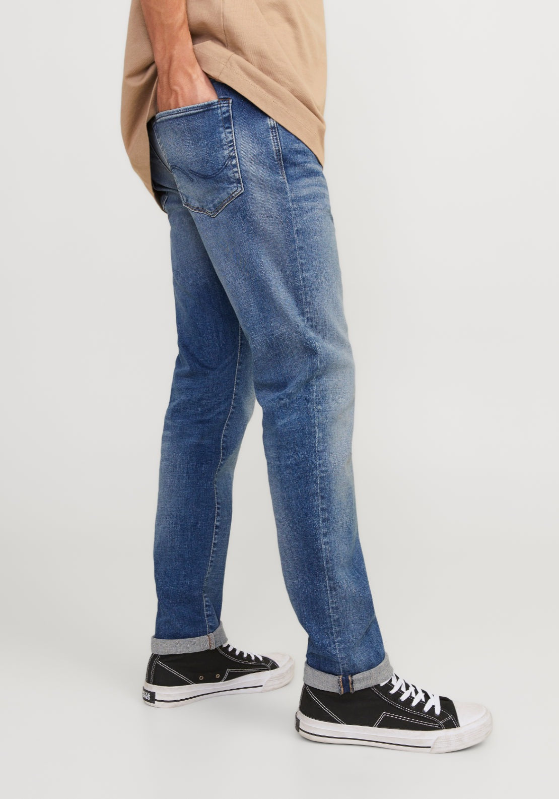 Jack &amp; Jones Glen Icon Slim Denim Jeans - Blue 3 Shaws Department Stores