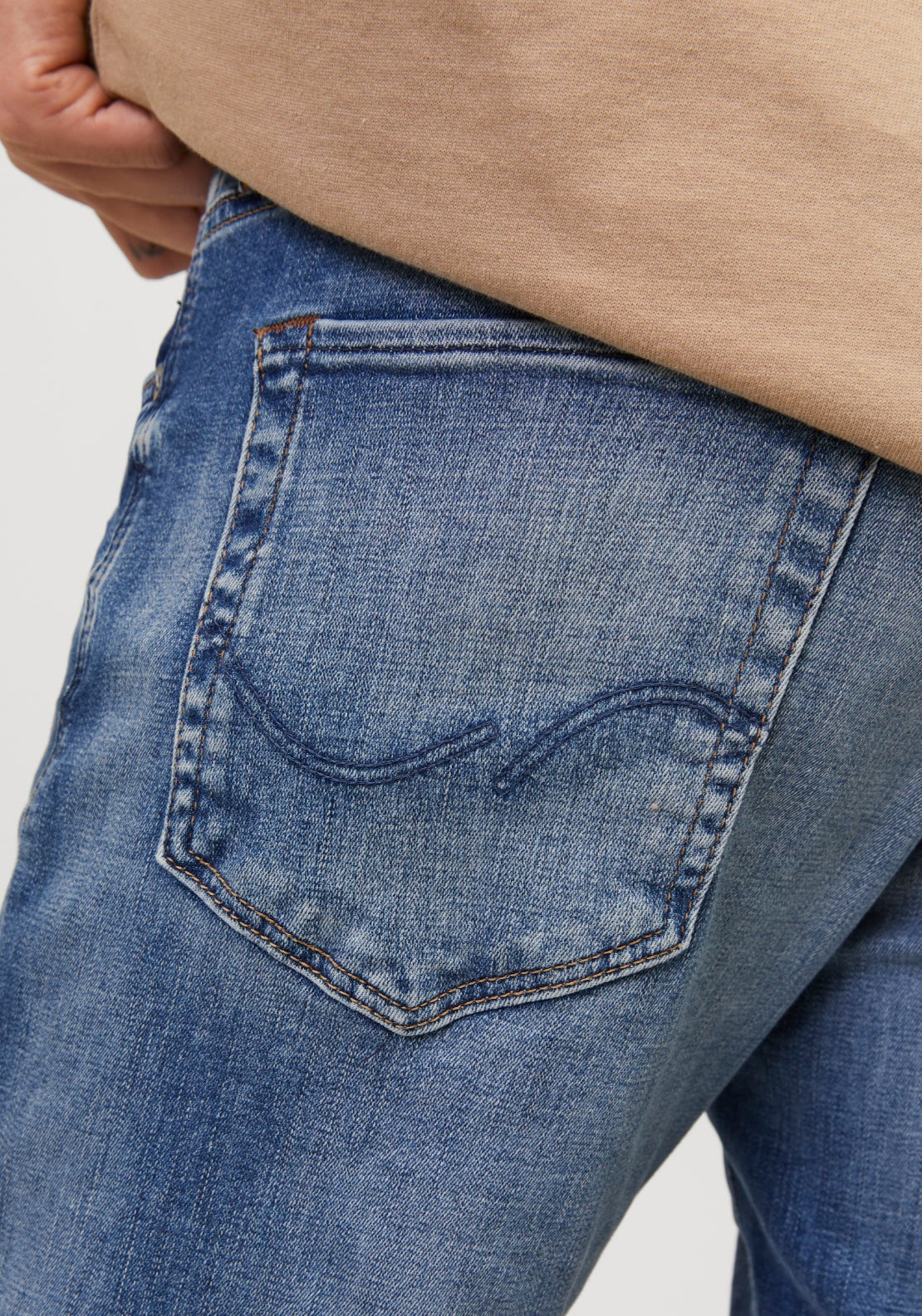 Jack &amp; Jones Glen Icon Slim Denim Jeans - Blue 4 Shaws Department Stores