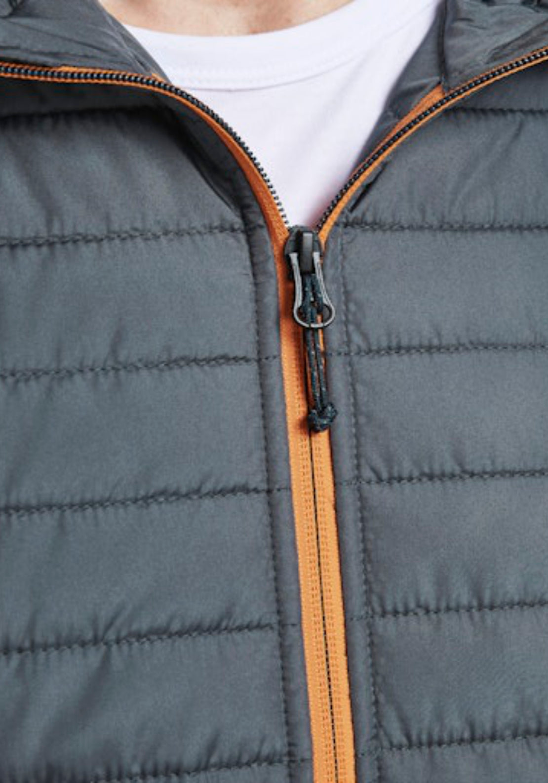 Jack &amp; Jones Hybrid Jacket - Grey 4 Shaws Department Stores