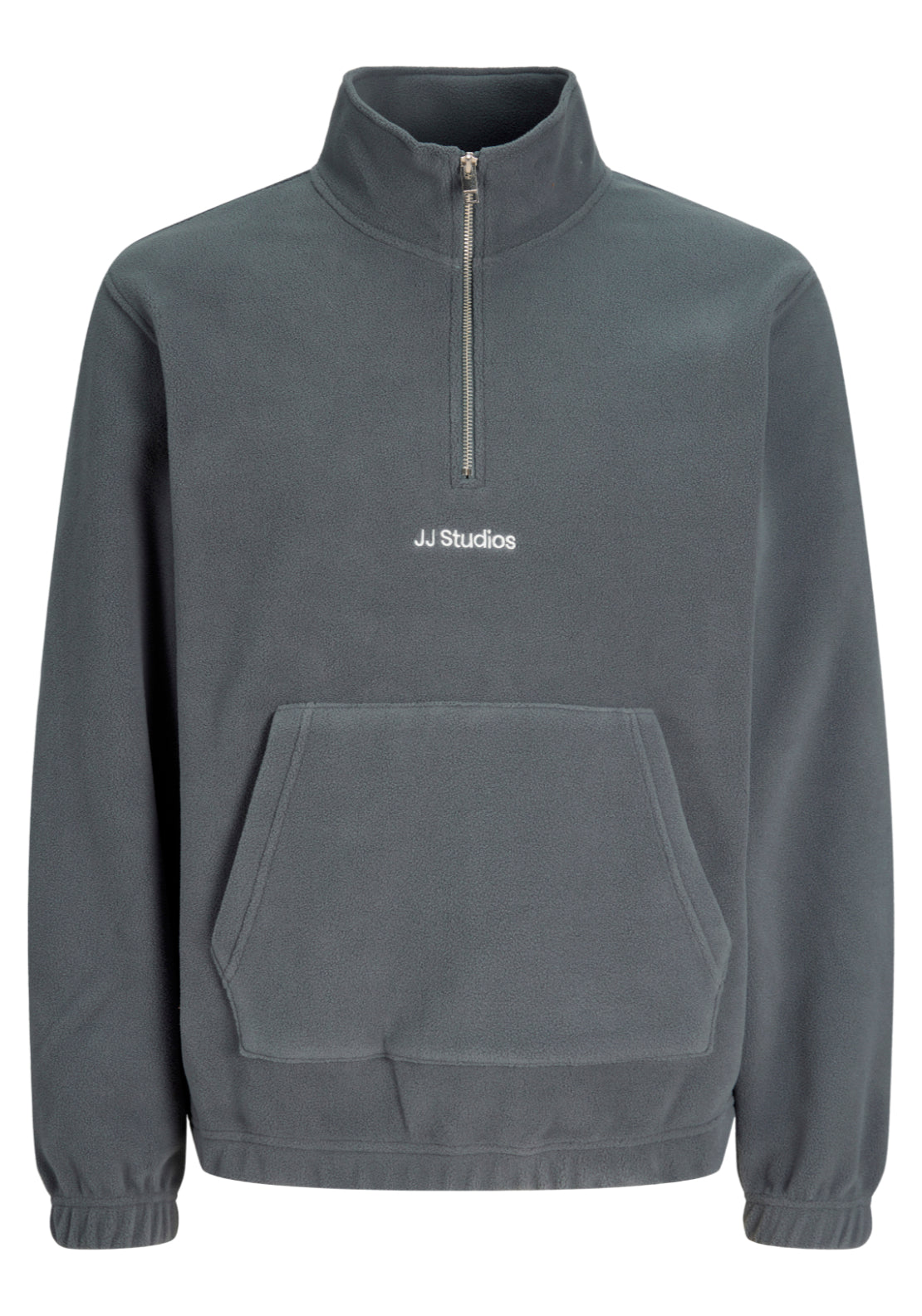Jack &amp; Jones Soho Half Zip Fleece - Turbulence 1 Shaws Department Stores