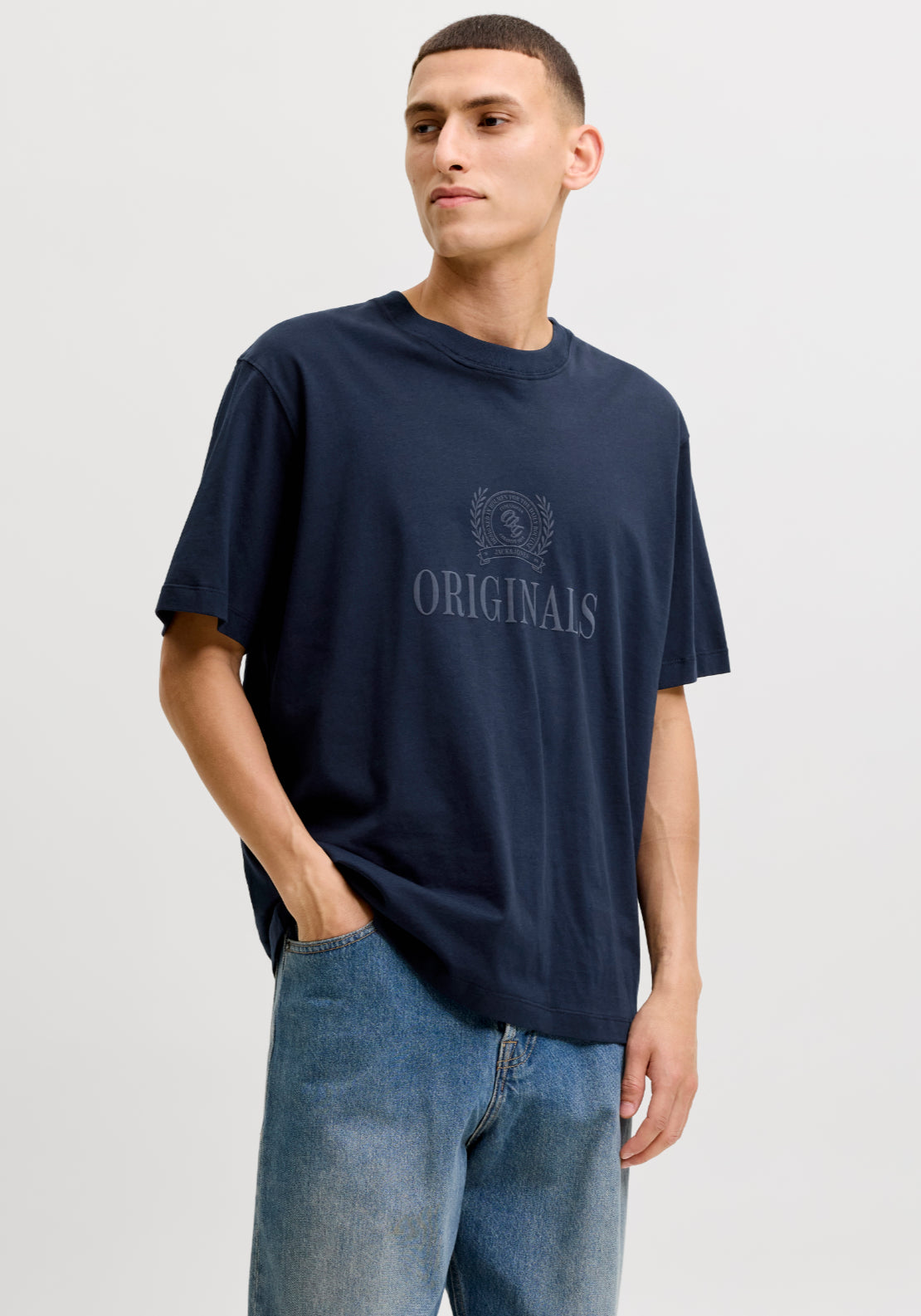 Frederiksberg Monogram Tee - Sky Captain