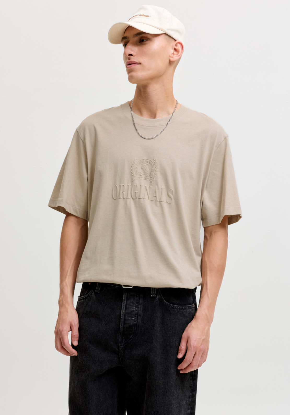 Frederiksberg Monogram Tee - Feather Gray