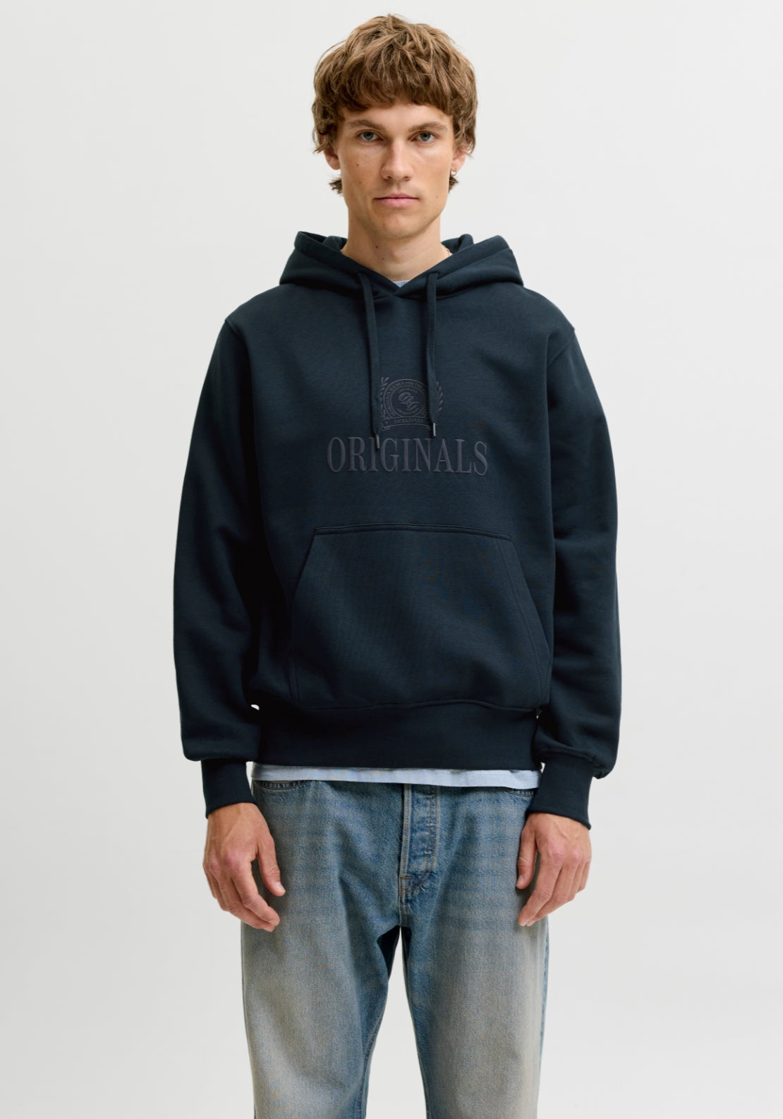 Jack & Jones Frederiksberg Hoodie - Sky Captain 1 Shaws Department Stores