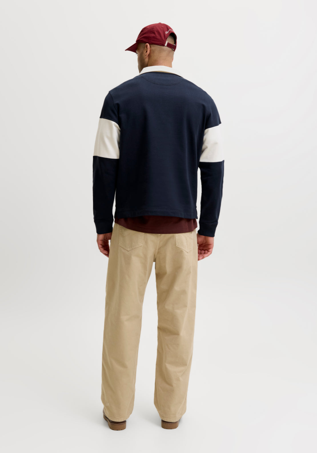 Jack &amp; Jones Frederiksberg Sweat Polo - Sky Captain 2 Shaws Department Stores