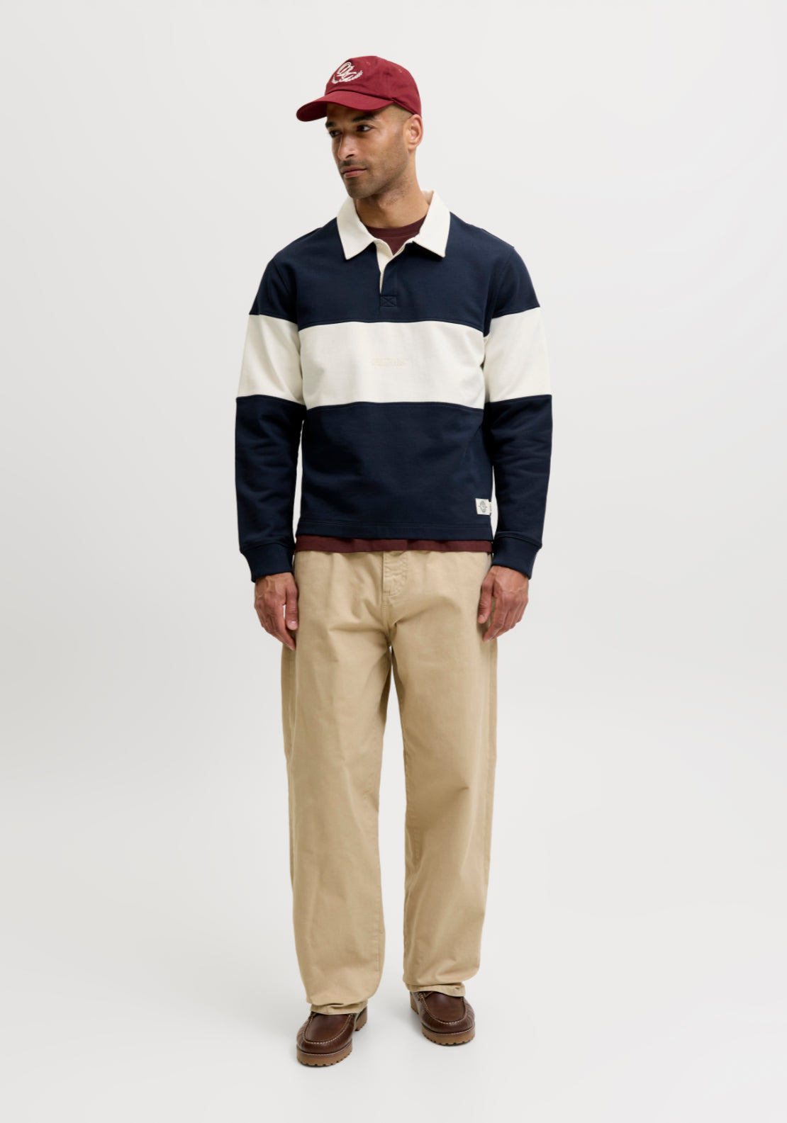 Jack &amp; Jones Frederiksberg Sweat Polo - Sky Captain 3 Shaws Department Stores