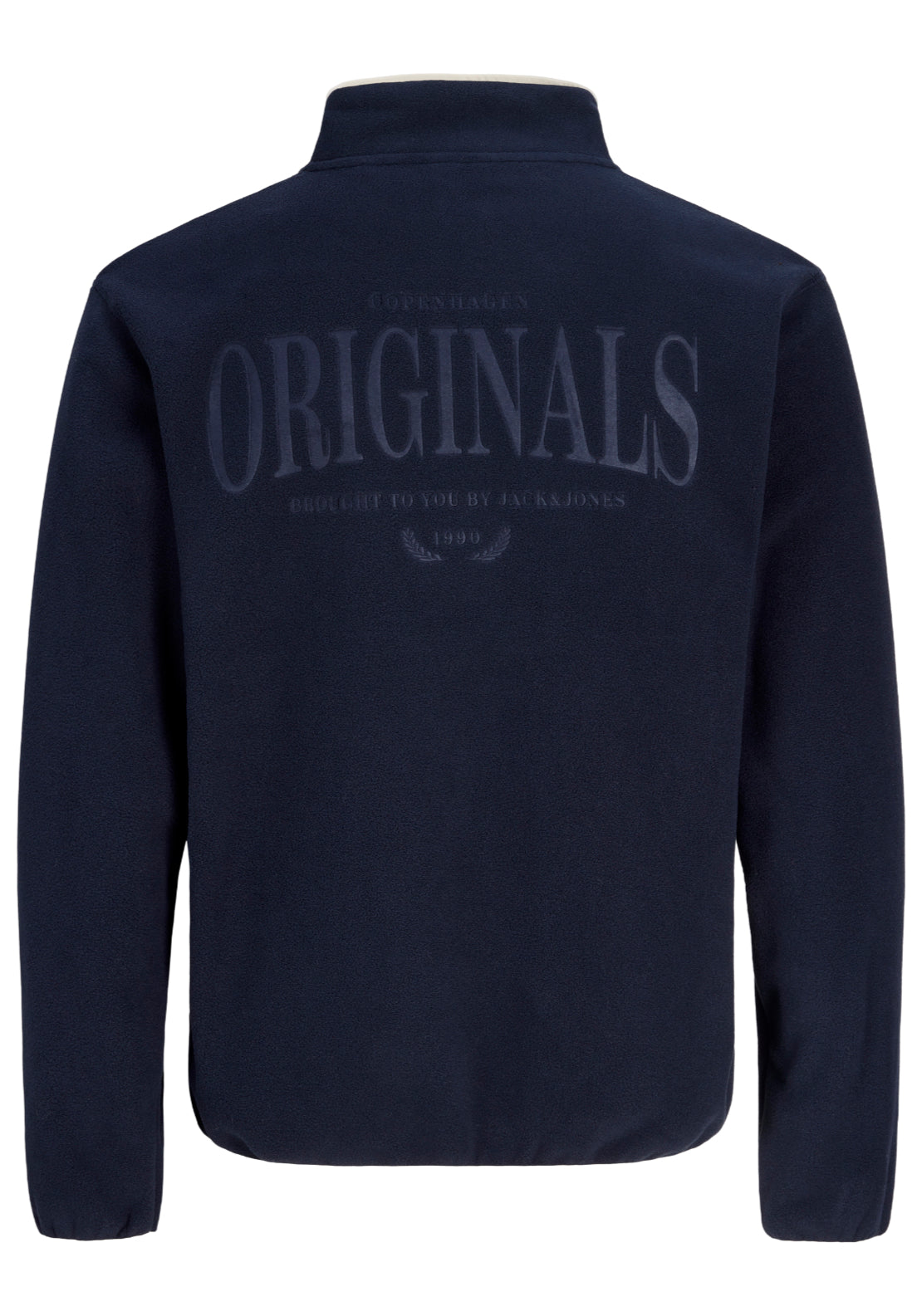 Jack &amp; Jones Frederiksberg 1/4 Zip Fleece - Sky Captain 2 Shaws Department Stores