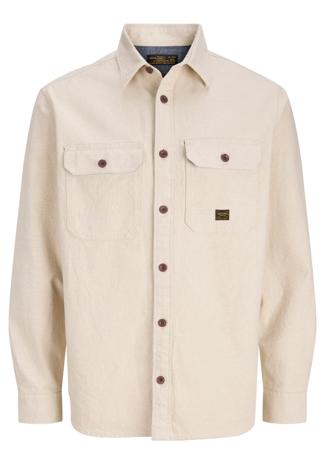 Luivy Solid Overshirt - Plaza Taupe