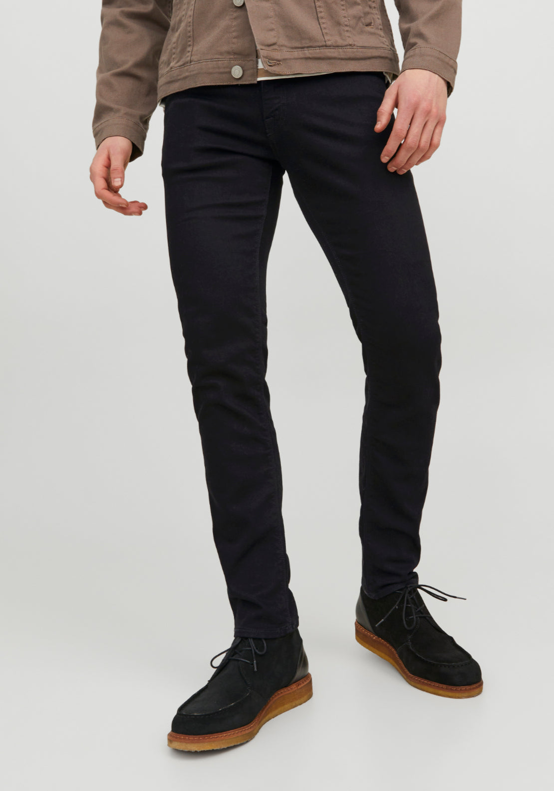 Jack &amp; Jones Felix Slim Fit Jeans - Black Denim 1 Shaws Department Stores