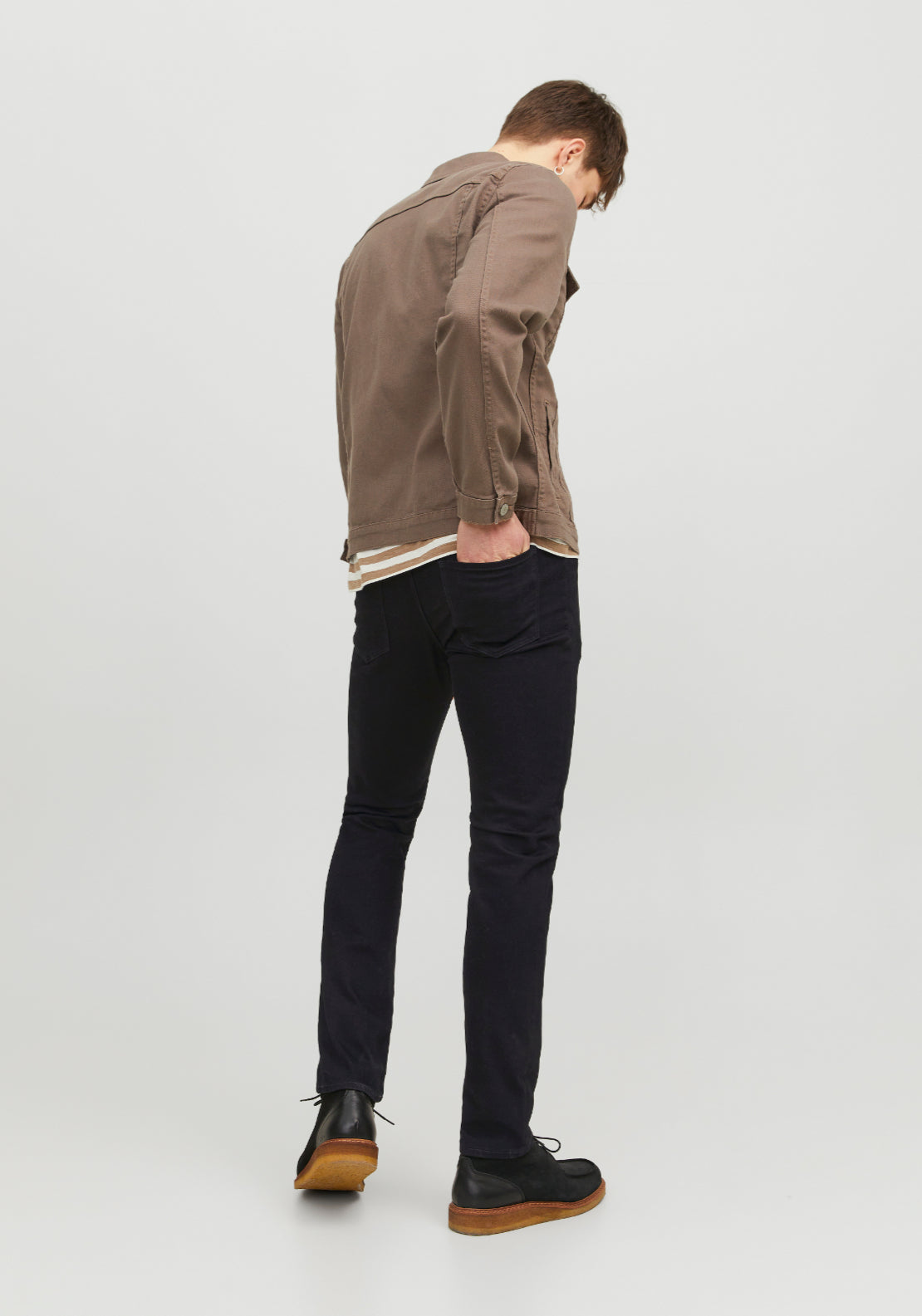 Jack &amp; Jones Felix Slim Fit Jeans - Black Denim 2 Shaws Department Stores