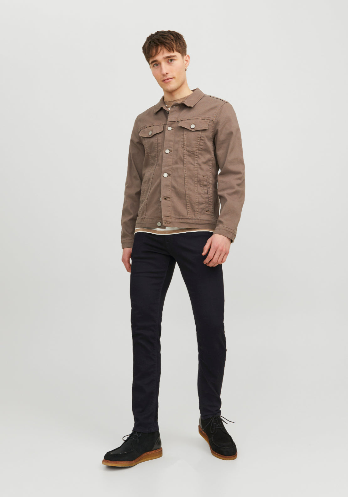 Jack &amp; Jones Felix Slim Fit Jeans - Black Denim 6 Shaws Department Stores