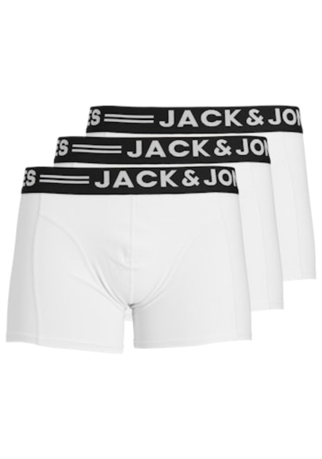 Jack &amp; Jones 3 Pack Trunks - White 1 Shaws Department Stores
