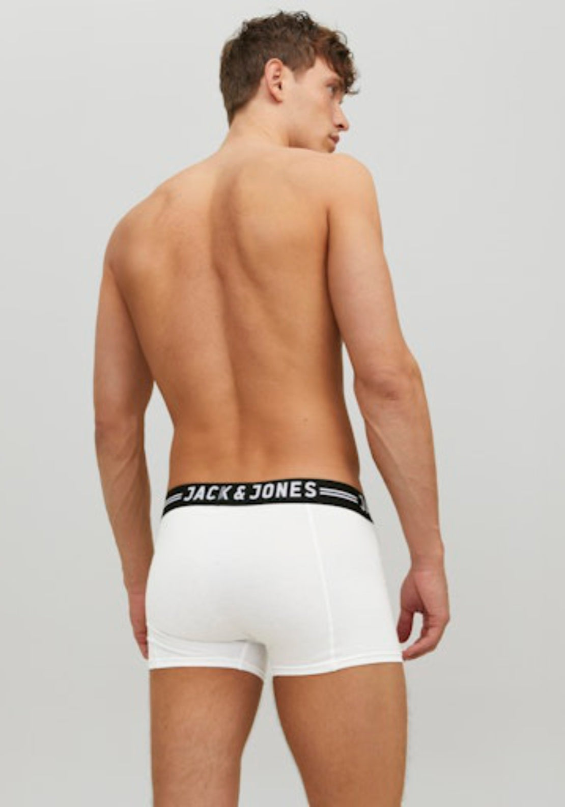 Jack &amp; Jones 3 Pack Trunks - White 3 Shaws Department Stores