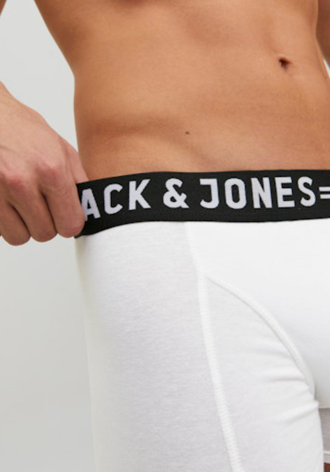 Jack &amp; Jones 3 Pack Trunks - White 5 Shaws Department Stores