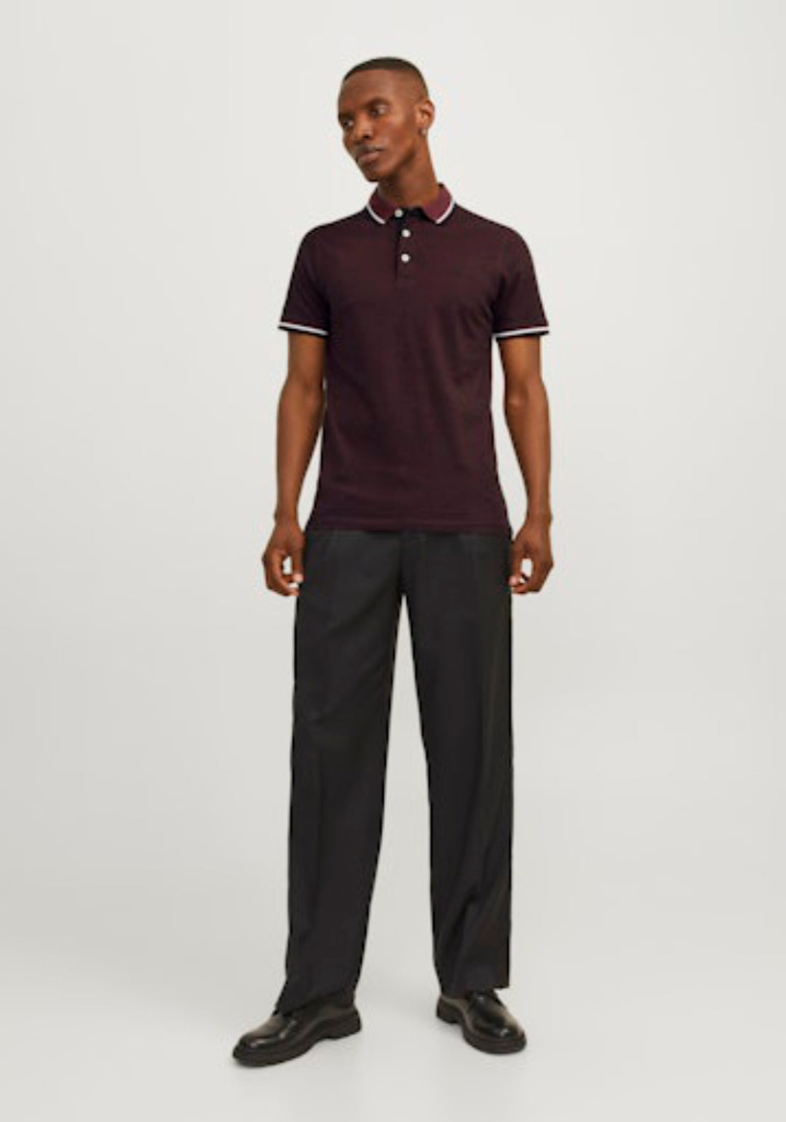 Jack &amp; Jones Essential Short Sleeve Polo Shirt - Port Royale 5 Shaws Department Stores