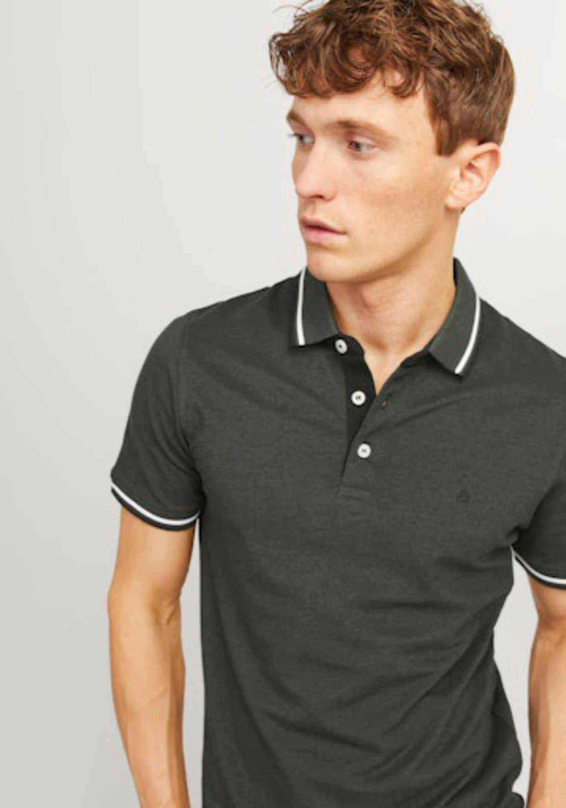Jack &amp; Jones Essential Short Sleeve Polo Shirt - Forest Night 3 Shaws Department Stores