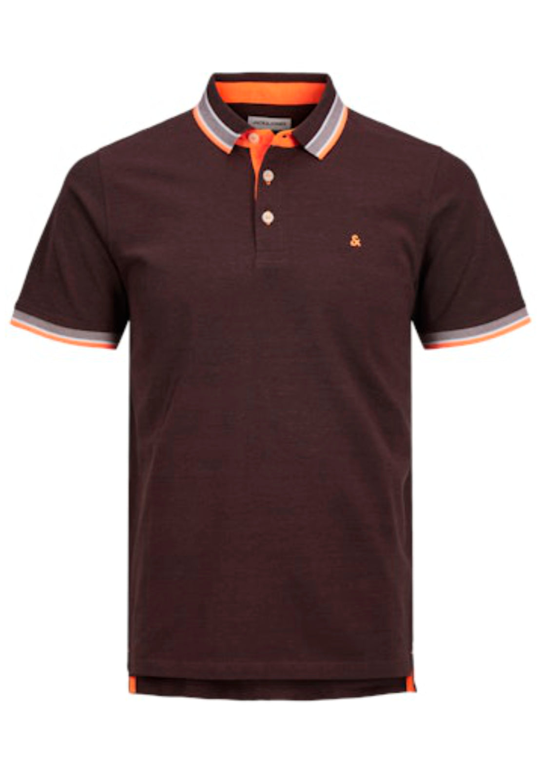 Jack &amp; Jones Essential Short Sleeve Polo Shirt - Vineyard Wine 6 Shaws Department Stores