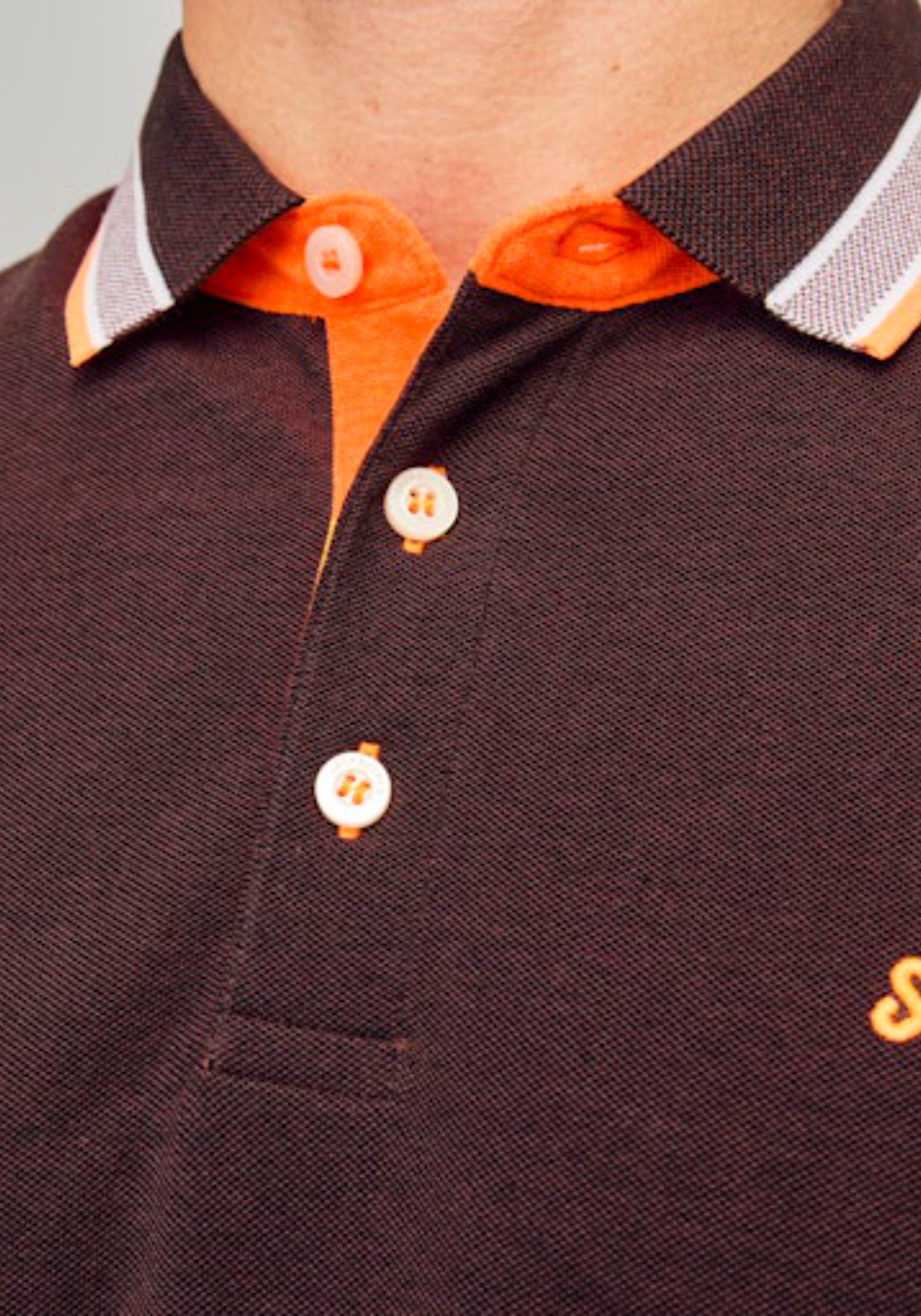 Jack &amp; Jones Essential Short Sleeve Polo Shirt - Vineyard Wine 4 Shaws Department Stores